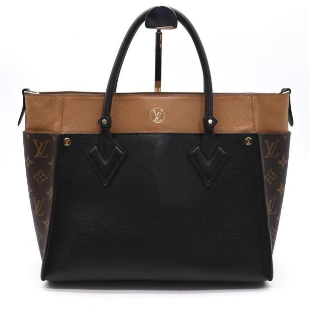 Louis Vuitton On My Side MM Monogram Black Handbag 2-way