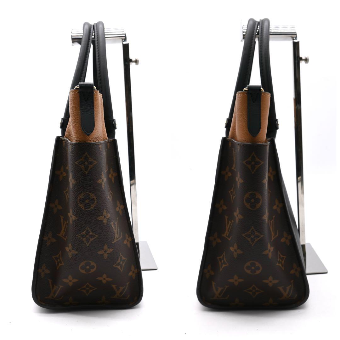 Louis Vuitton On My Side MM Monogram Black Handbag 2-way