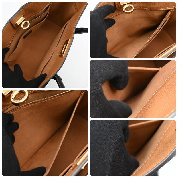 Louis Vuitton On My Side MM Monogram Black Handbag 2-way