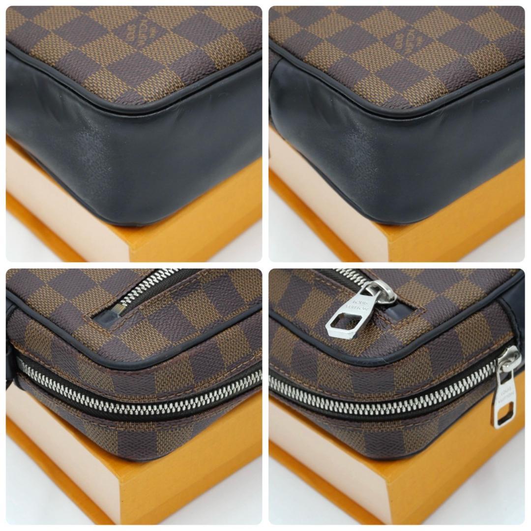Louis Vuitton Pochette Kasai Damier Second Bag Clutch Brown
