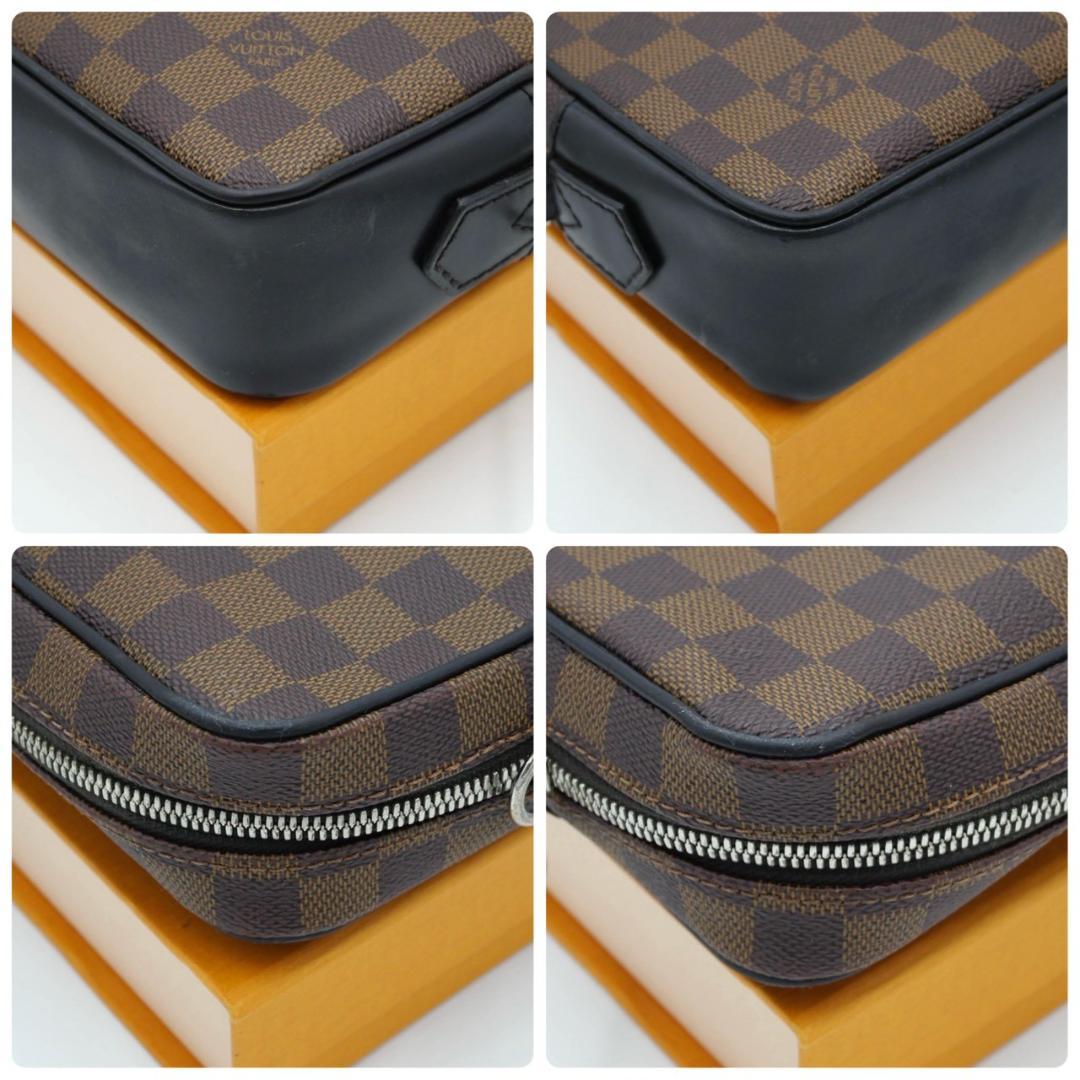 Louis Vuitton Pochette Kasai Damier Second Bag Clutch Brown