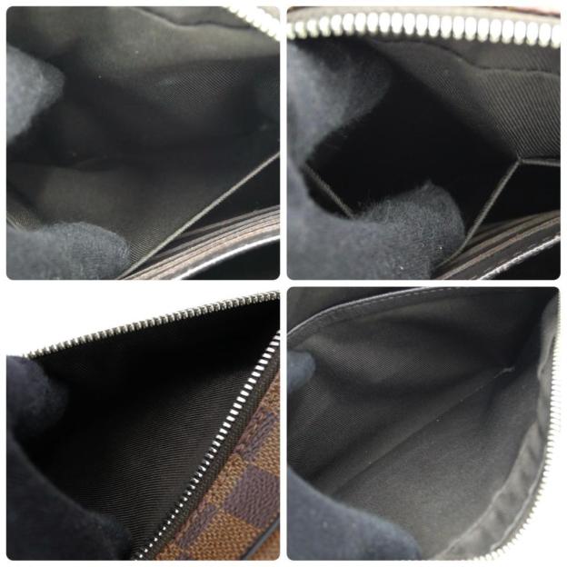 Louis Vuitton Pochette Kasai Damier Second Bag Clutch Brown