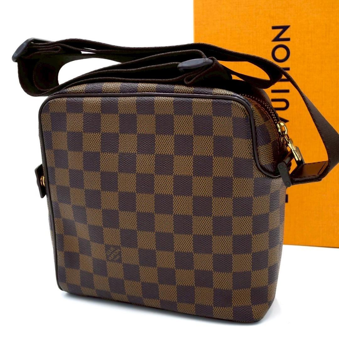 Louis Vuitton Olaf PM Damier Ebene Shoulder Bag Brown