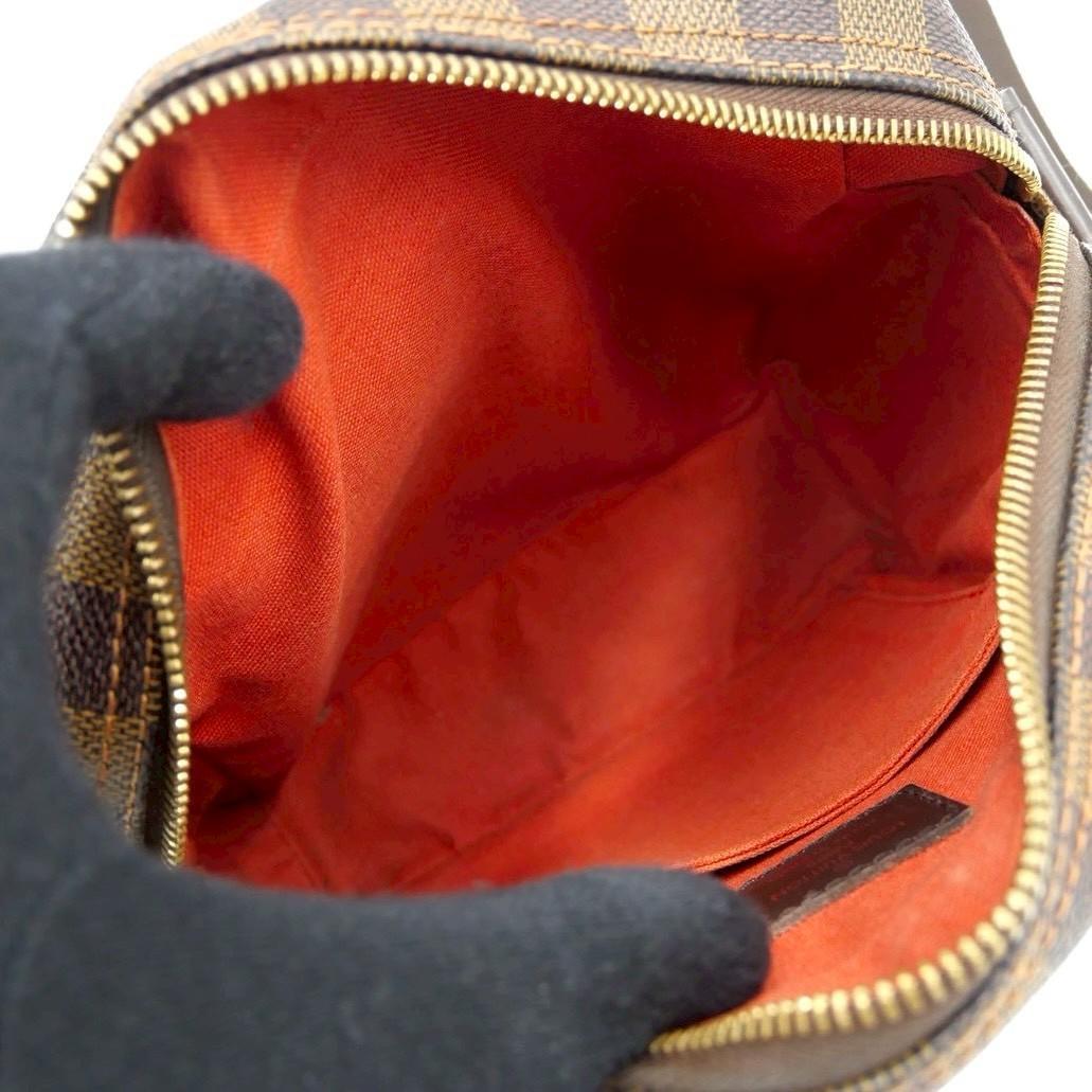 Louis Vuitton Olaf PM Damier Ebene Shoulder Bag Brown