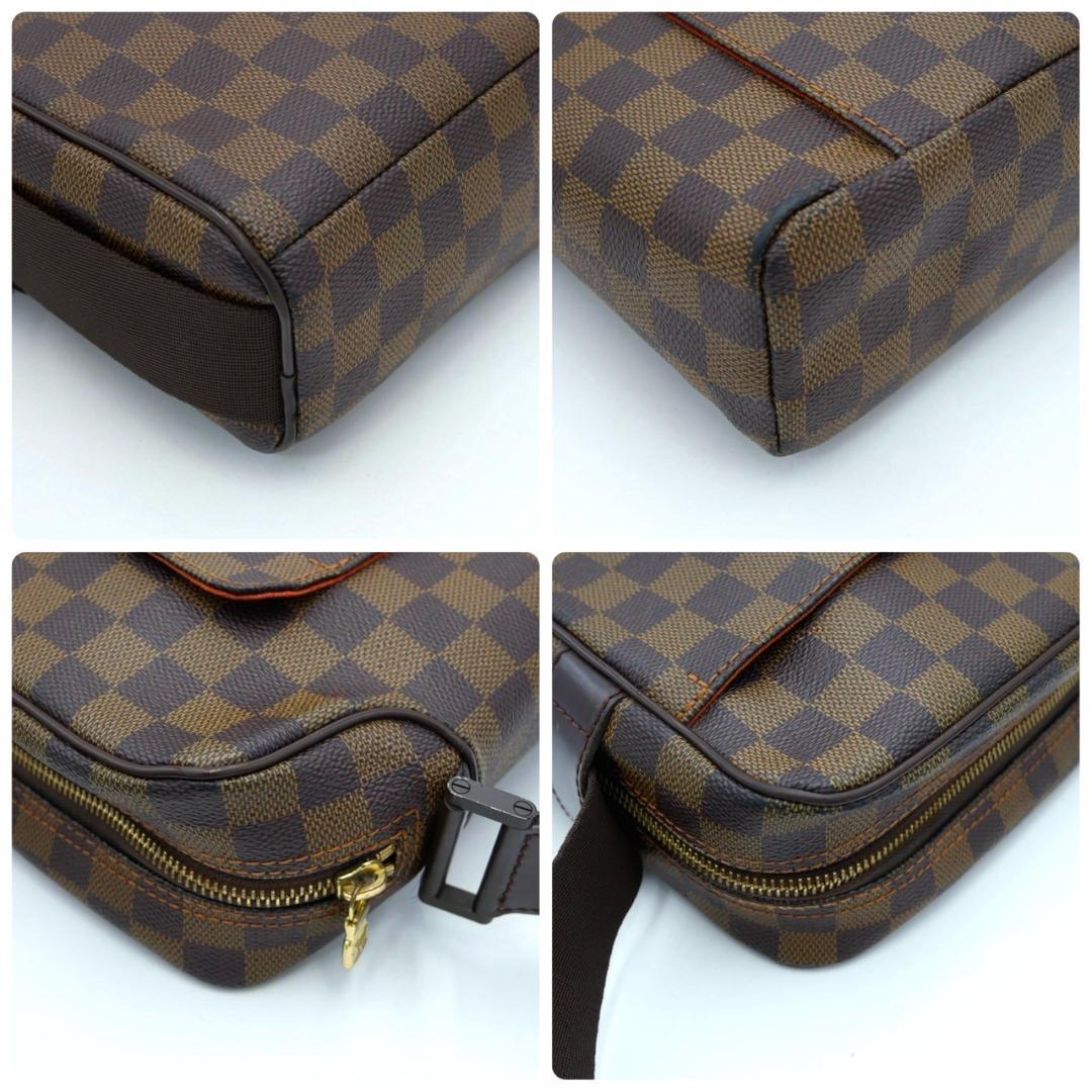 Louis Vuitton Olaf PM Damier Ebene Shoulder Bag Brown