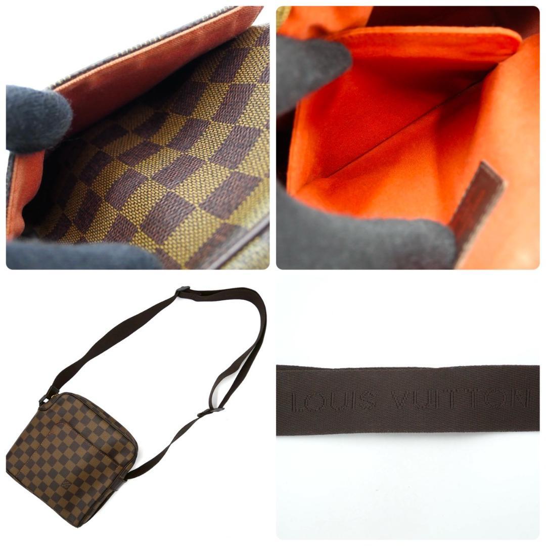 Louis Vuitton Olaf PM Damier Ebene Shoulder Bag Brown