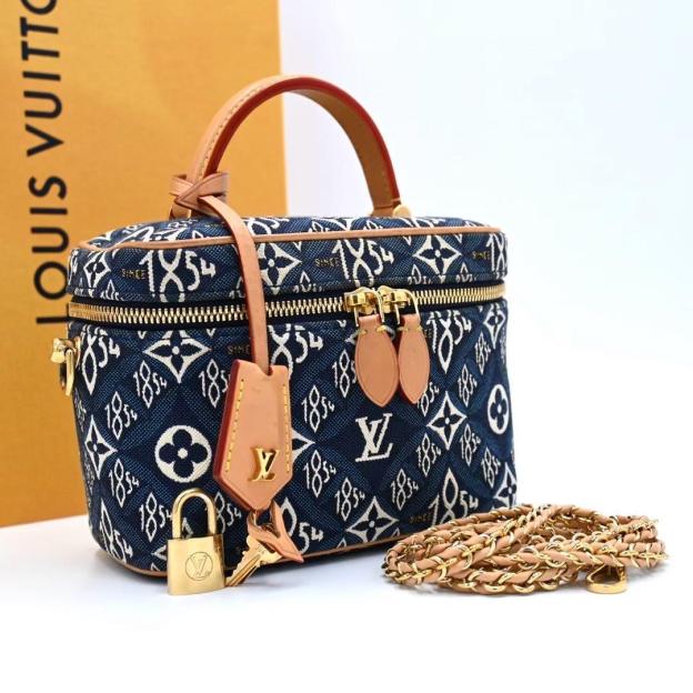 Louis Vuitton Vanity NV Jacquard 2way Handbag Shoulder M57403 