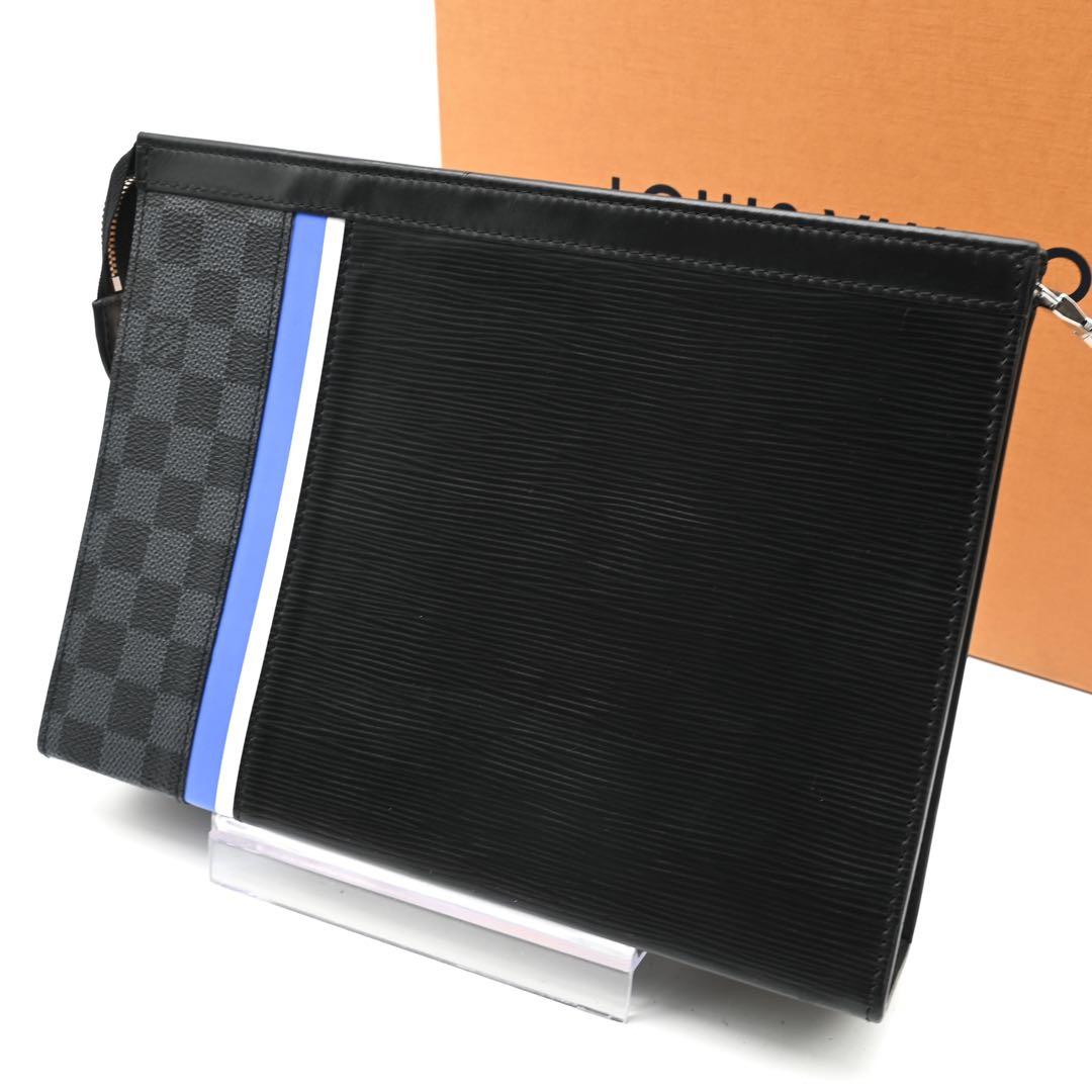 [Ultra Rare] Louis Vuitton Pochette Voyage Epi Graphite Black