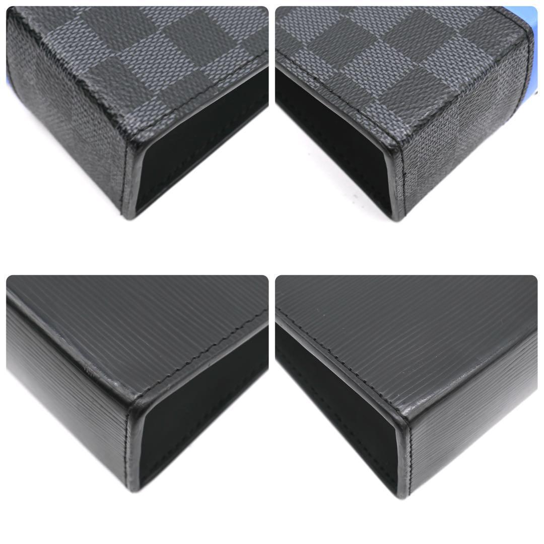 [Ultra Rare] Louis Vuitton Pochette Voyage Epi Graphite Black