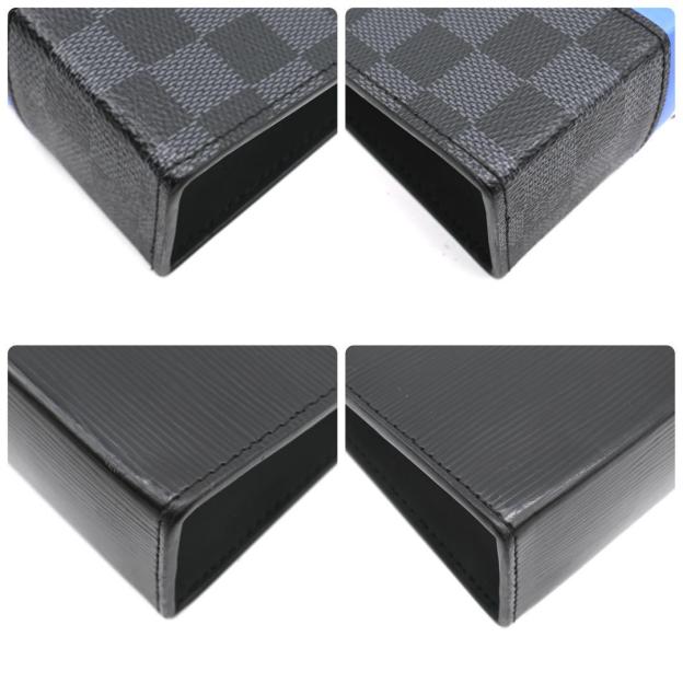 [Ultra Rare] Louis Vuitton Pochette Voyage Epi Graphite Black