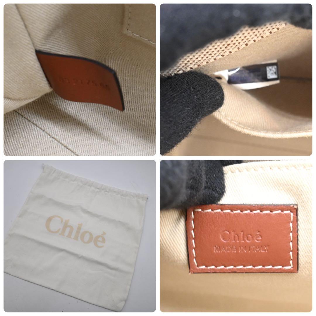 Chloe Woody Small Canvas Tote Bag