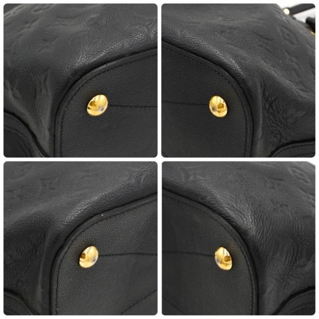 Louis Vuitton Mazarine MM Empreinte Tote Bag Black Handbag