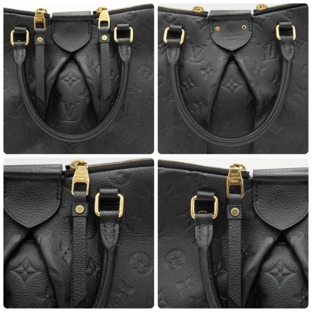 Louis Vuitton Mazarine MM Empreinte Tote Bag Black Handbag