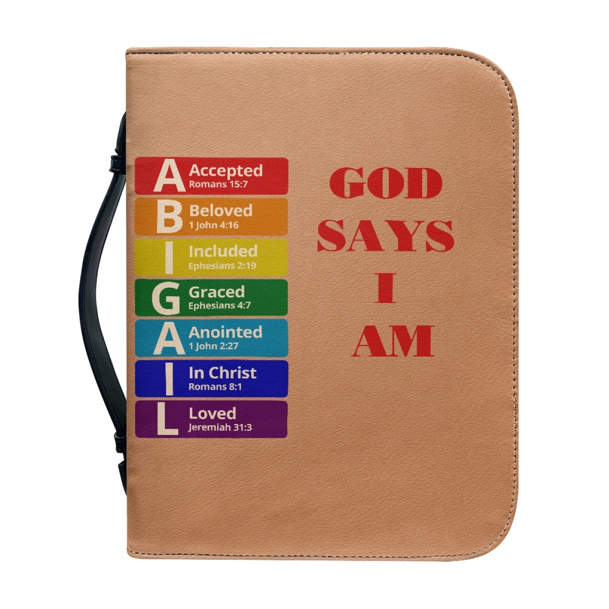 Letter by Letter Blessing: Personalized Bible Cover