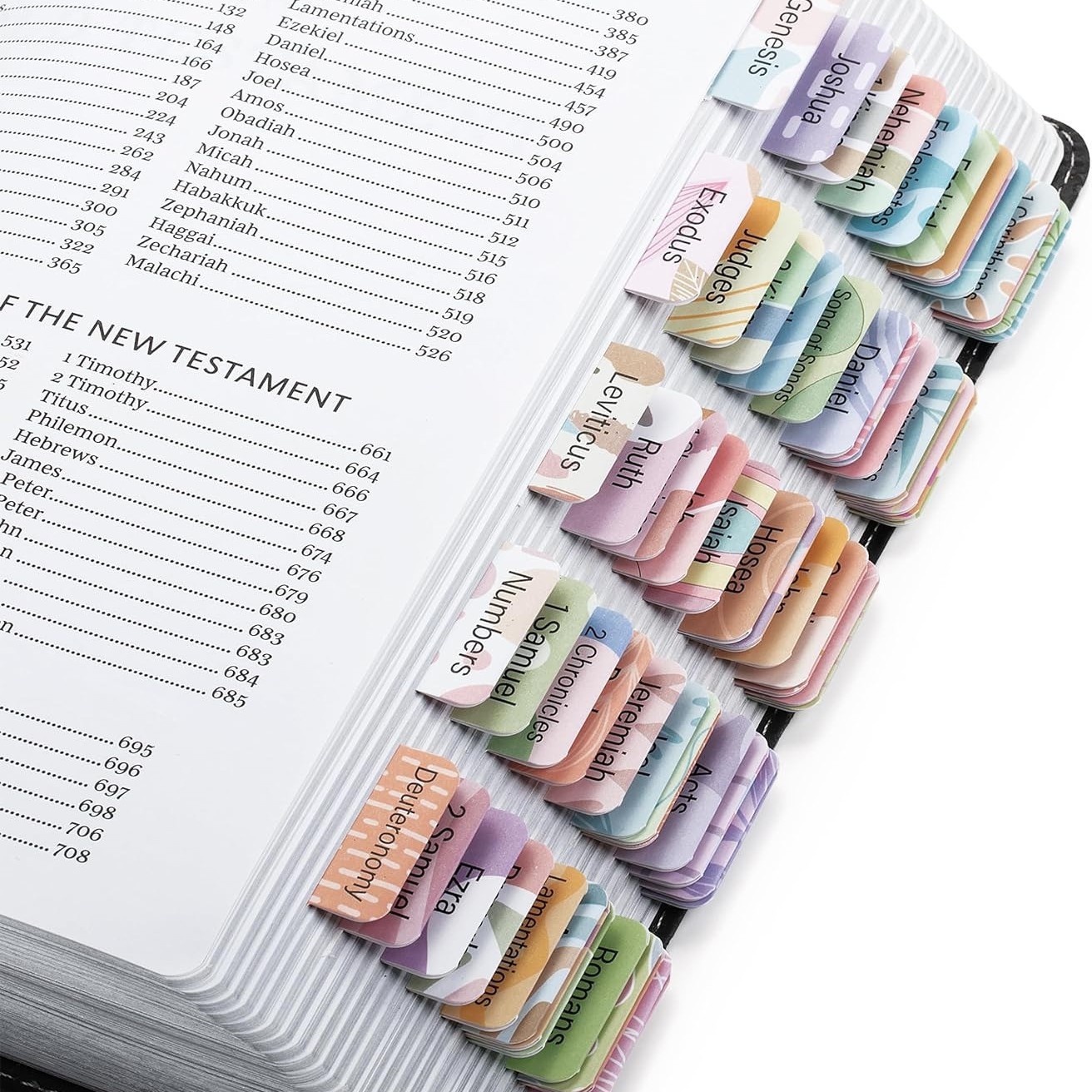 Pastel Color Bible Tabs - 500 Sets X 75 PCs 