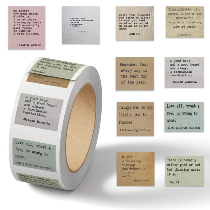 500PCS Unique Bible Verse Stickers | No-Repeat Christian Vintage Inspirational Quotes