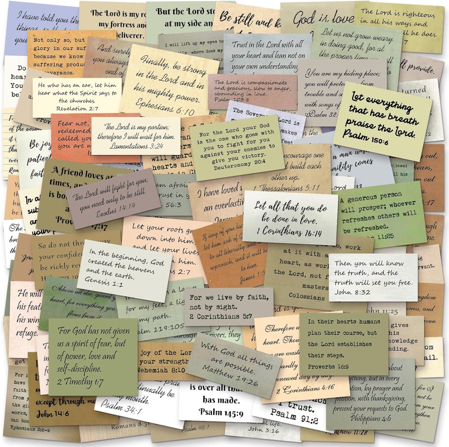 500PCS Unique Bible Verse Stickers | Ideal for Bible Study, Scrapbooking, Water Bottles & Laptops