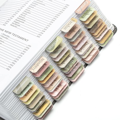 Earth Tone Bible Book Tabs Bulk - 500 Sets X 75 PCs 