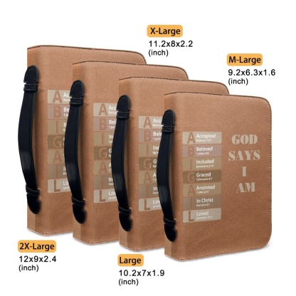 Letter by Letter Blessing: Personalized Bible Cover