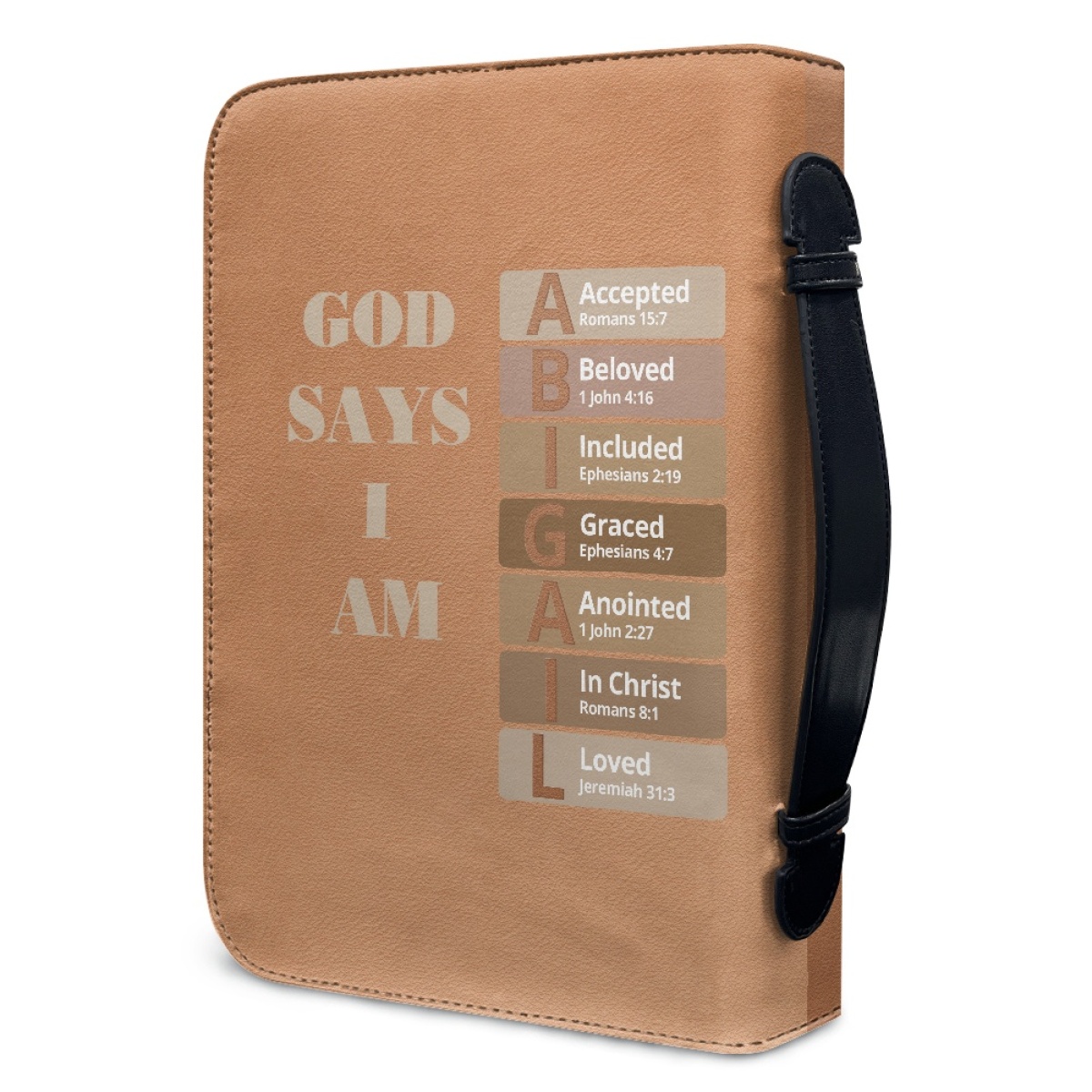 Letter by Letter Blessing: Personalized Bible Cover