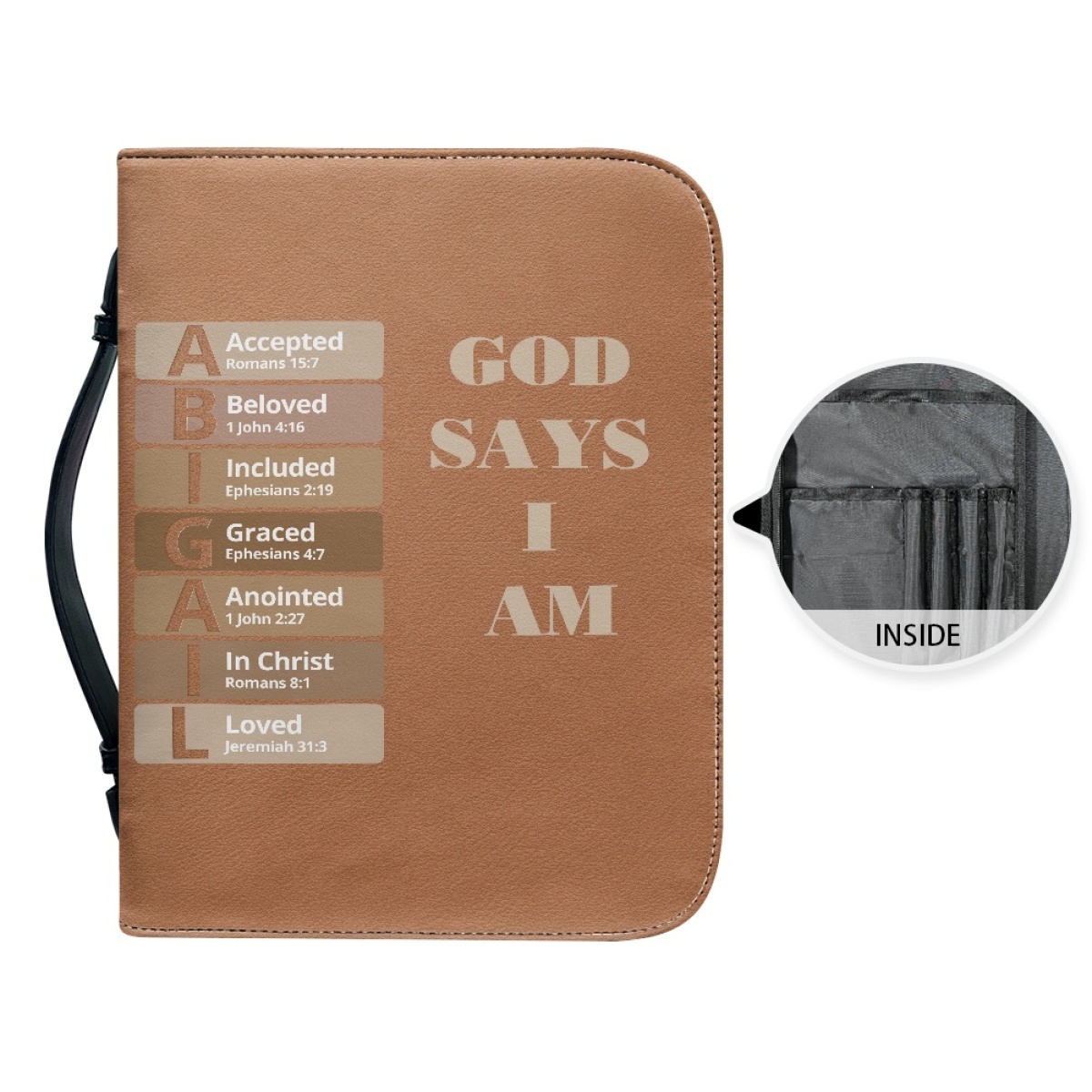 Letter by Letter Blessing: Personalized Bible Cover