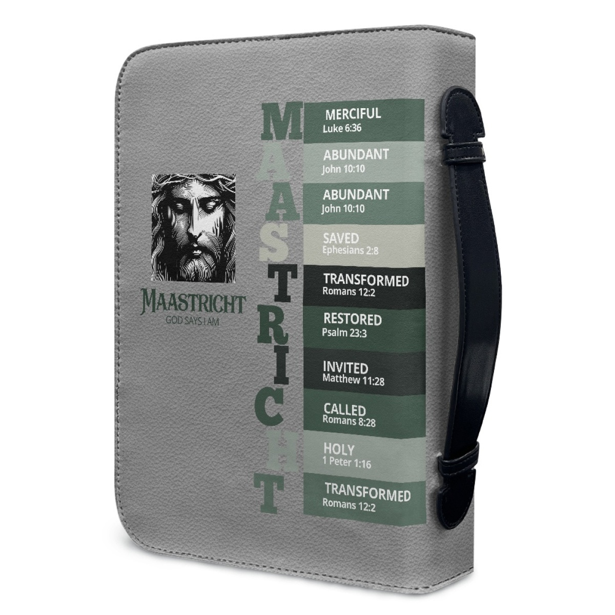 Letter by Letter Blessing: Khaki Personalized Bible Case