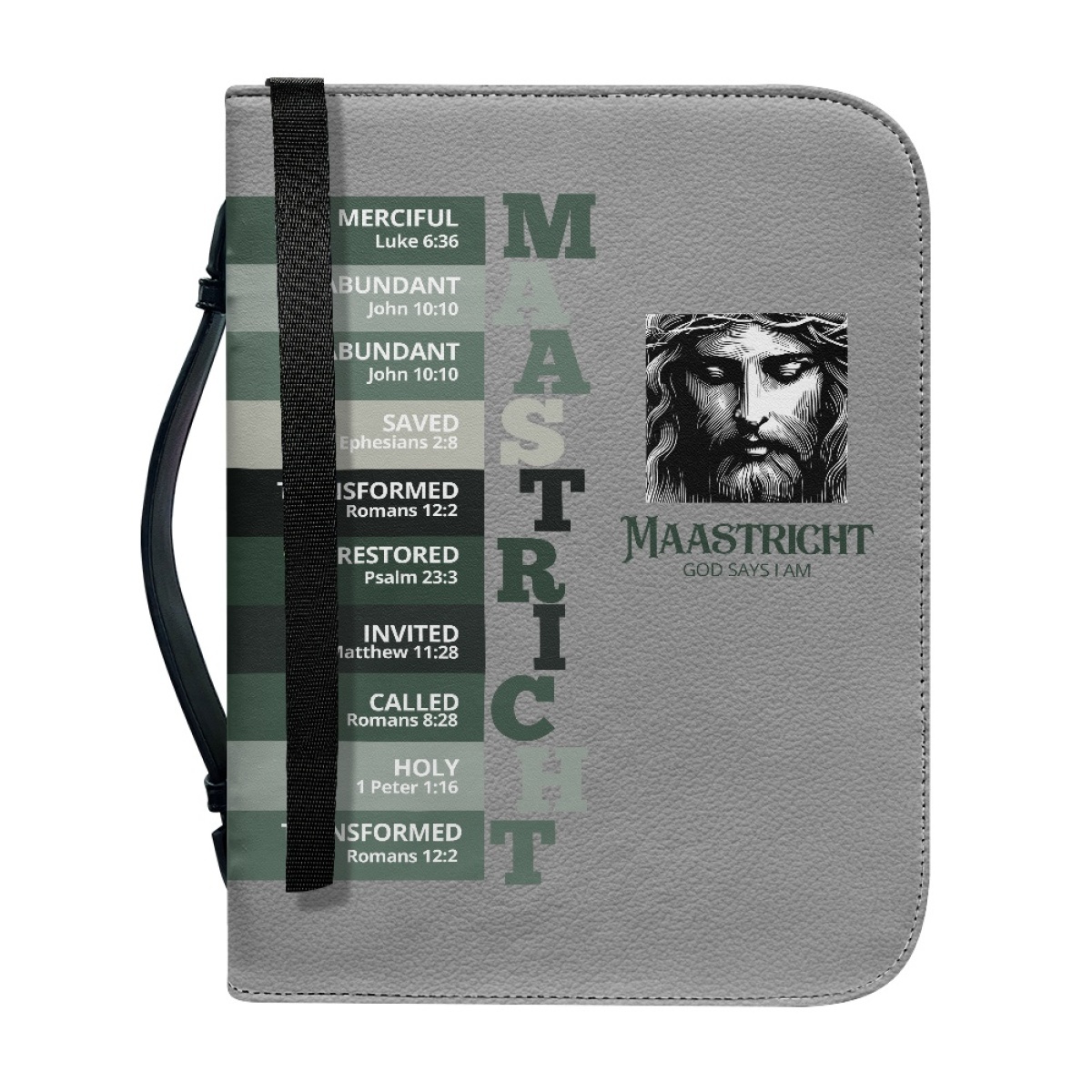 Letter by Letter Blessing: Khaki Personalized Bible Case
