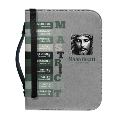 Letter by Letter Blessing: Khaki Personalized Bible Case