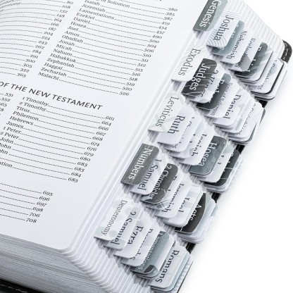 Gray Tone Bible Book Tabs Bulk - 500 Sets X 75 PCs 