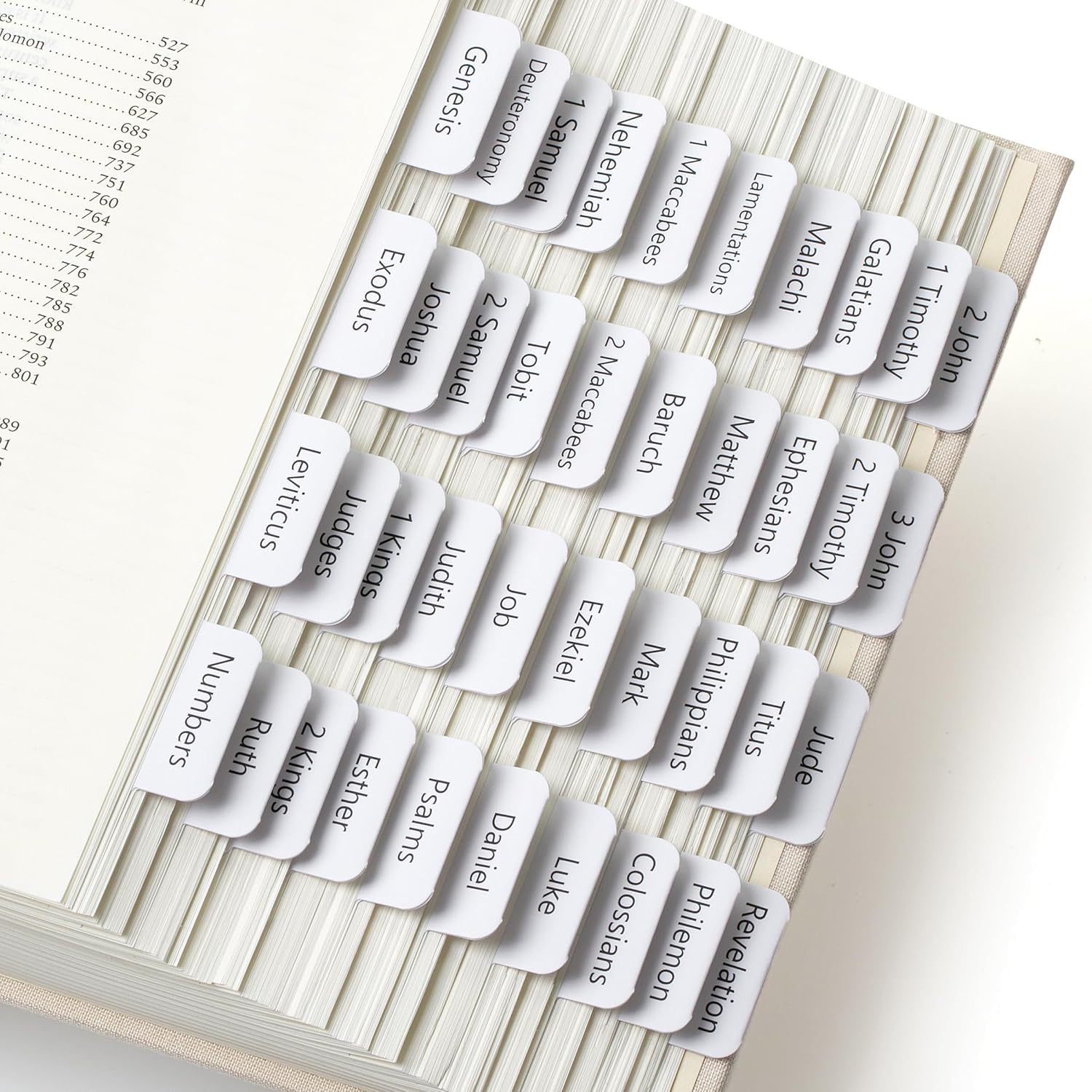 Bible Book Tabs HPTZYQY Bible Tabs, 225 Iaminated Bible Tabs For