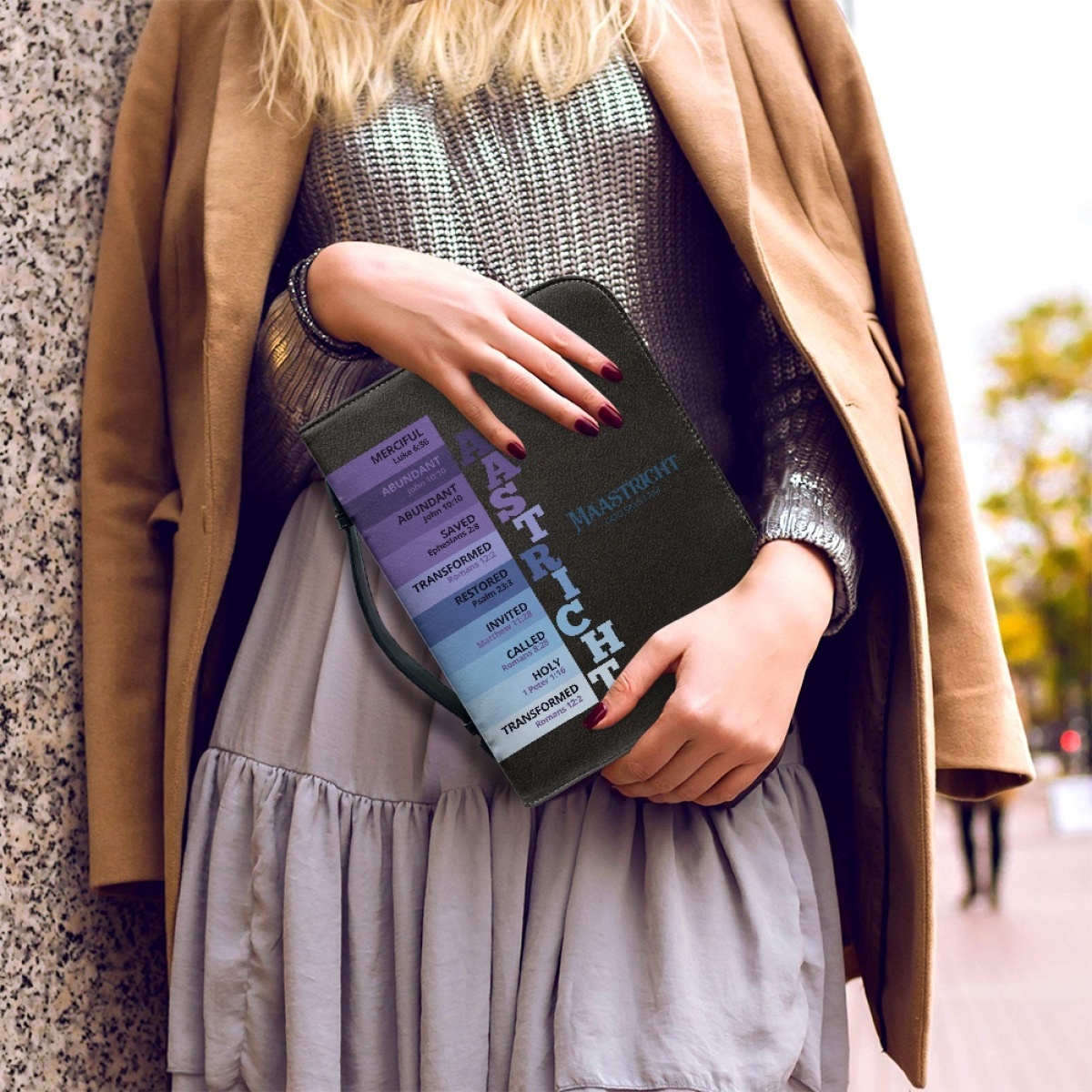 Letter by Letter Blessing: Black Personalized Bible Case