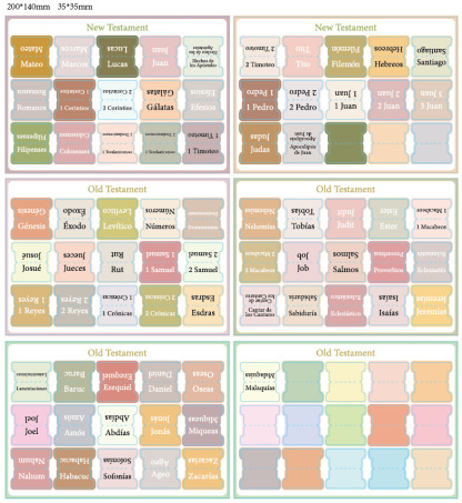 Pestañas para la Biblia estilo bohemio decorativas - 90 pcs