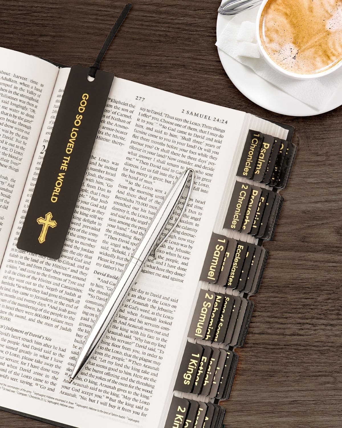 75 Large Print Tabs & Bookmark for Men & Women | Easy - Navigate Study Bible Accessories