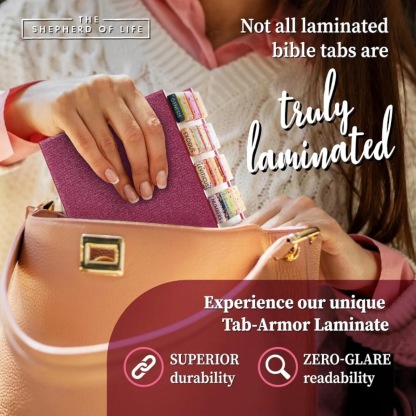 Gold Floral Bible Tabs for Women –  Large Print Bibles – 66 Peel-and-Stick Bible Index Tabs