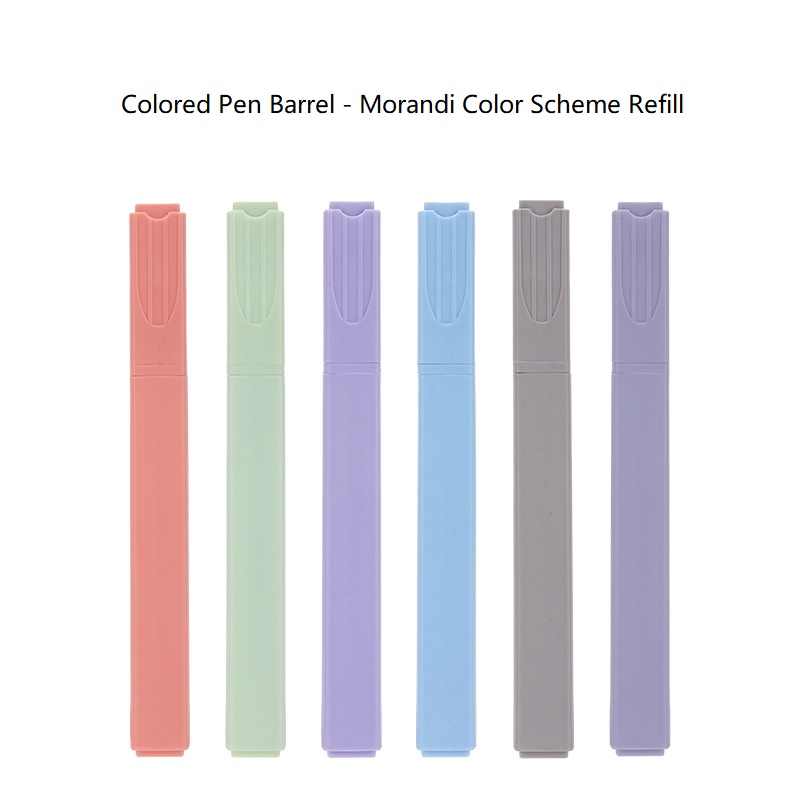 6 - Pack Mild Pastel Highlighters for Bible Tabs | No - Bleed Chisel Tip Pens