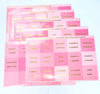 Elegant Pink Bible Tabs for Women | Large Print  Book Index Tabs for Catholic & ESV Bibles