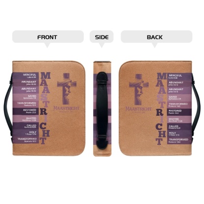 Letter by Letter Blessing: Beige Personalized Bible Case