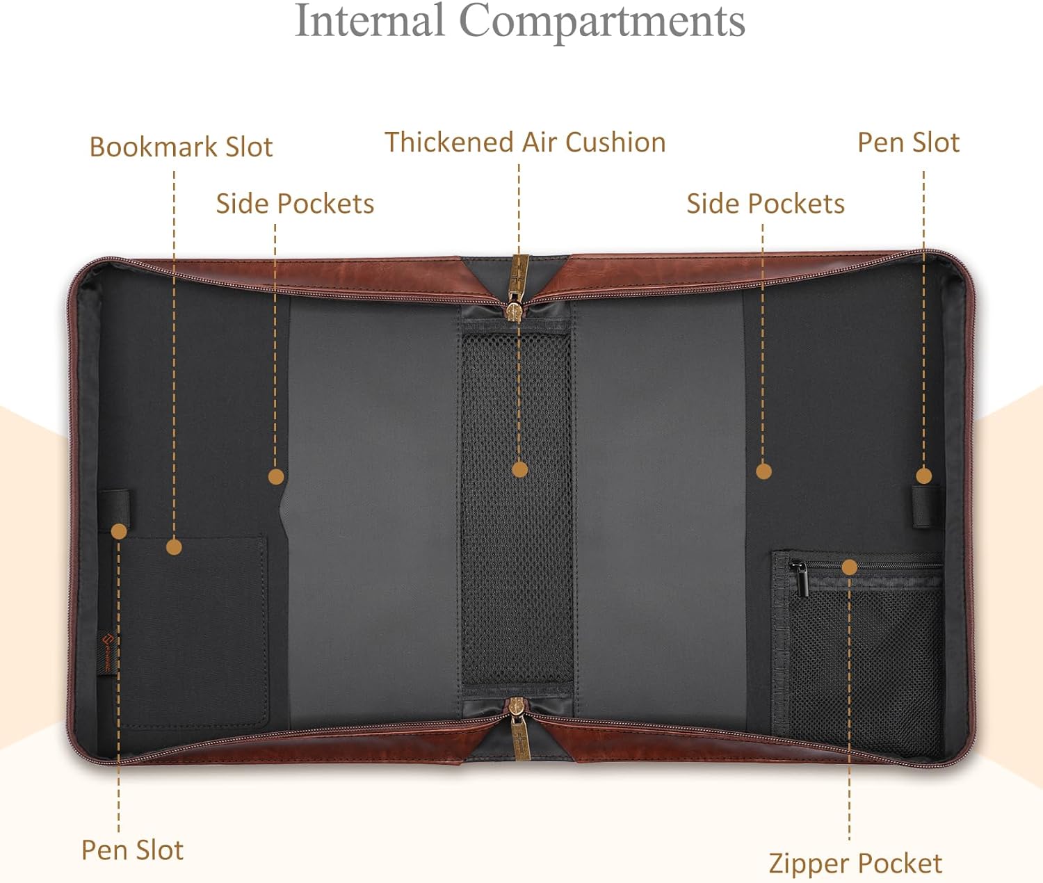 PU Vegan Leather Bible Bag | Brown Church Tote with Handle 