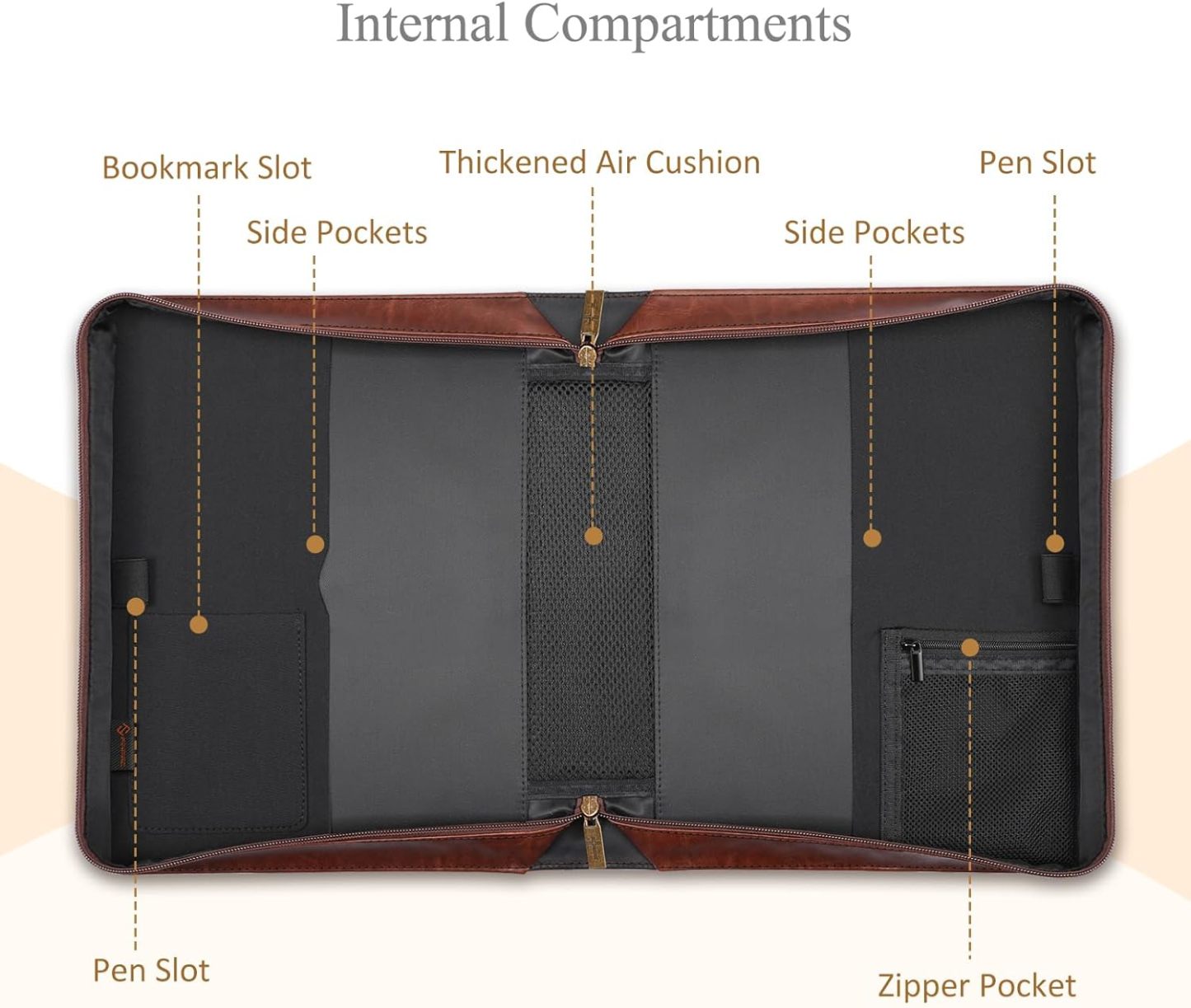 PU Vegan Leather Bible Bag | Brown Church Tote with Handle 