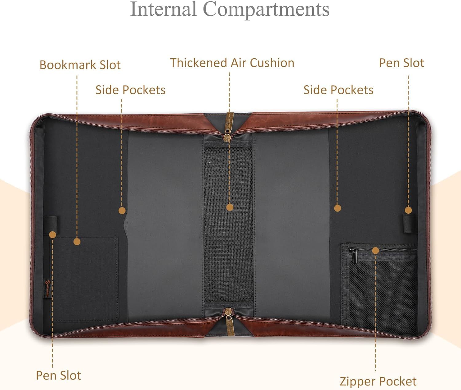 PU Vegan Leather Bible Bag | Brown Church Tote with Handle 