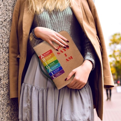 Letter by Letter Blessing: Personalized Bible Cover - Rainbow