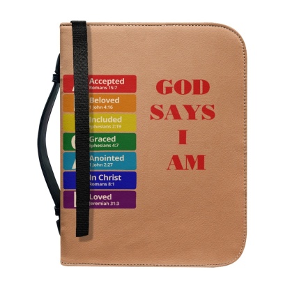 Letter by Letter Blessing: Personalized Bible Cover - Rainbow