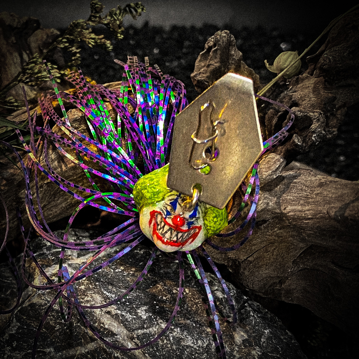 koi-lure halloween clown rubber jig X2 