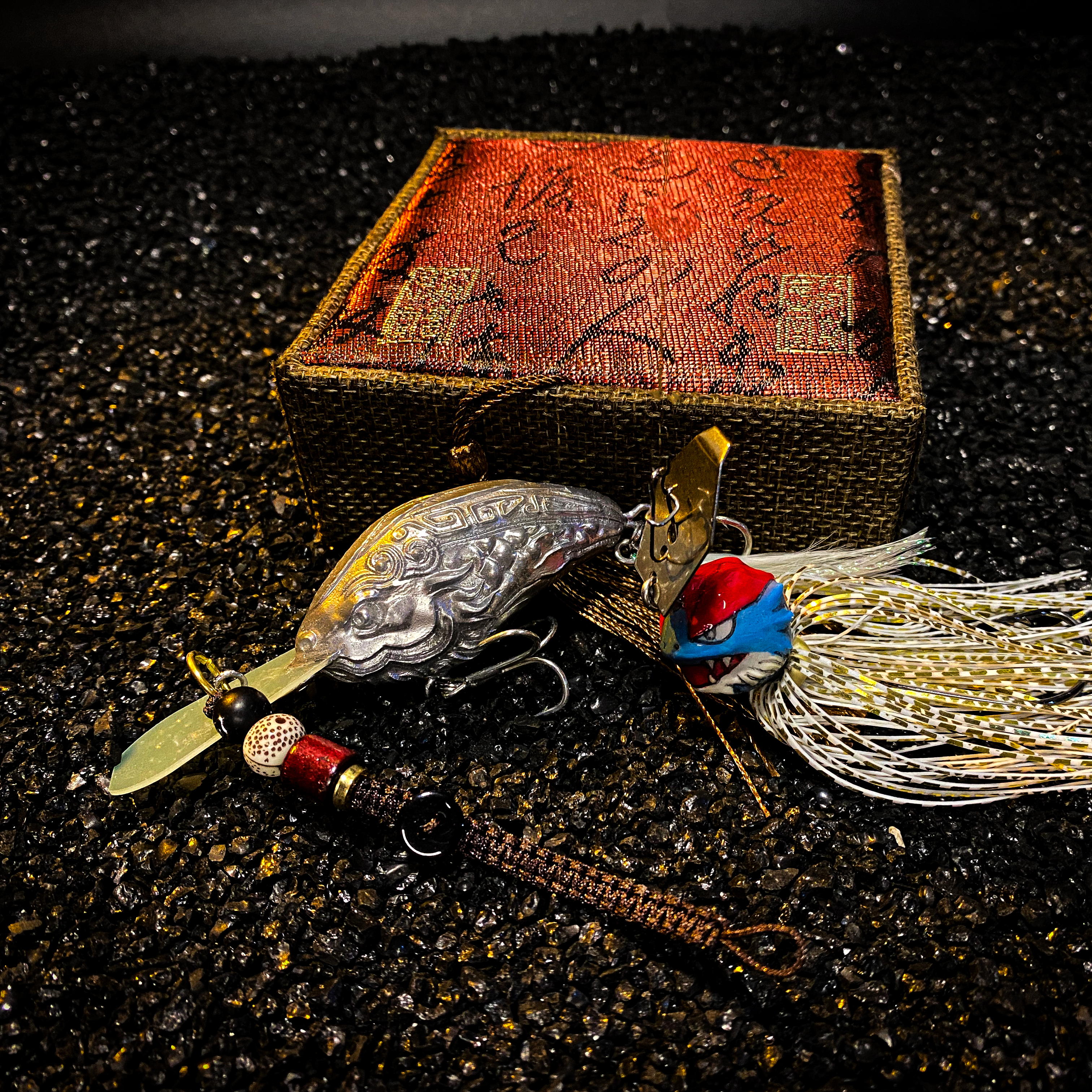 koi-lure Feathered Raptor Crankbait X1+ Imperial Crest Fishing Hook X1