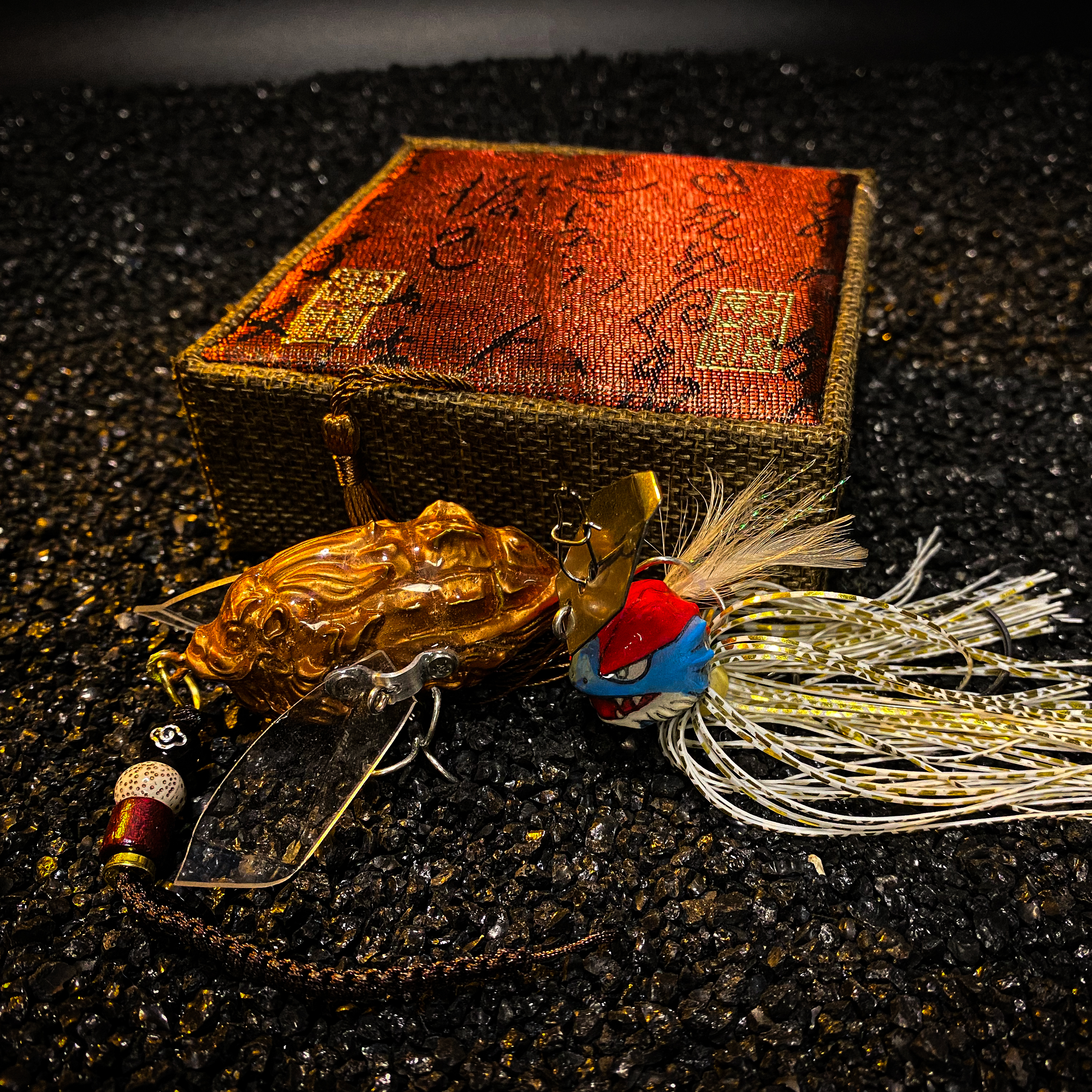 koi-lure Abyssal Guardian Popper X1+ Imperial Crest Fishing Hook X1