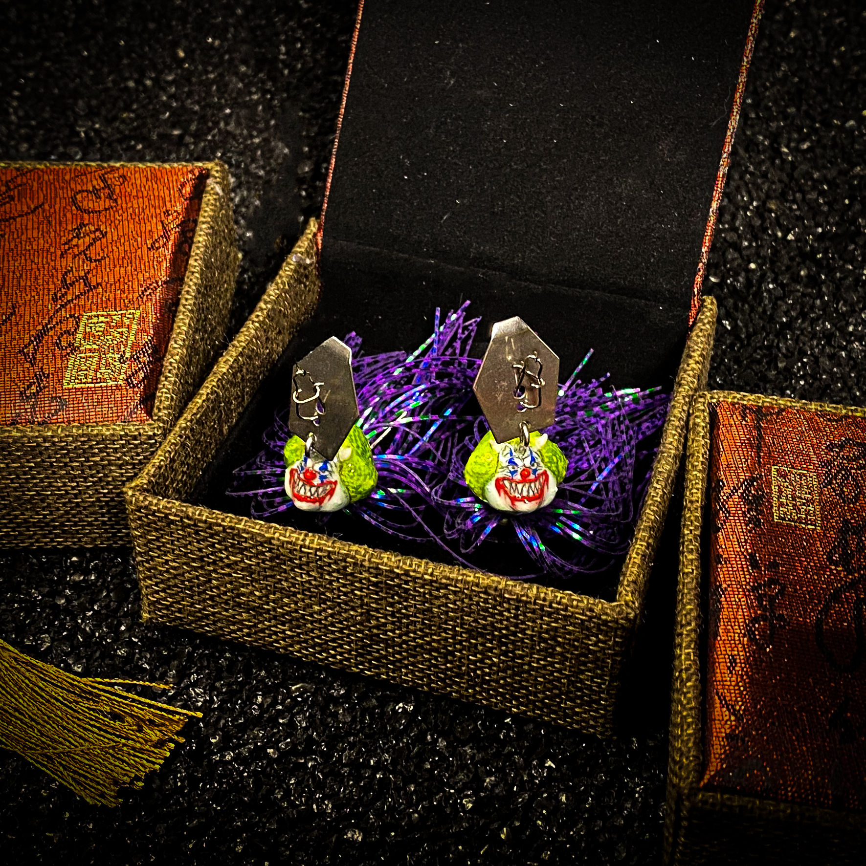 koi-lure halloween clown rubber jig X2 