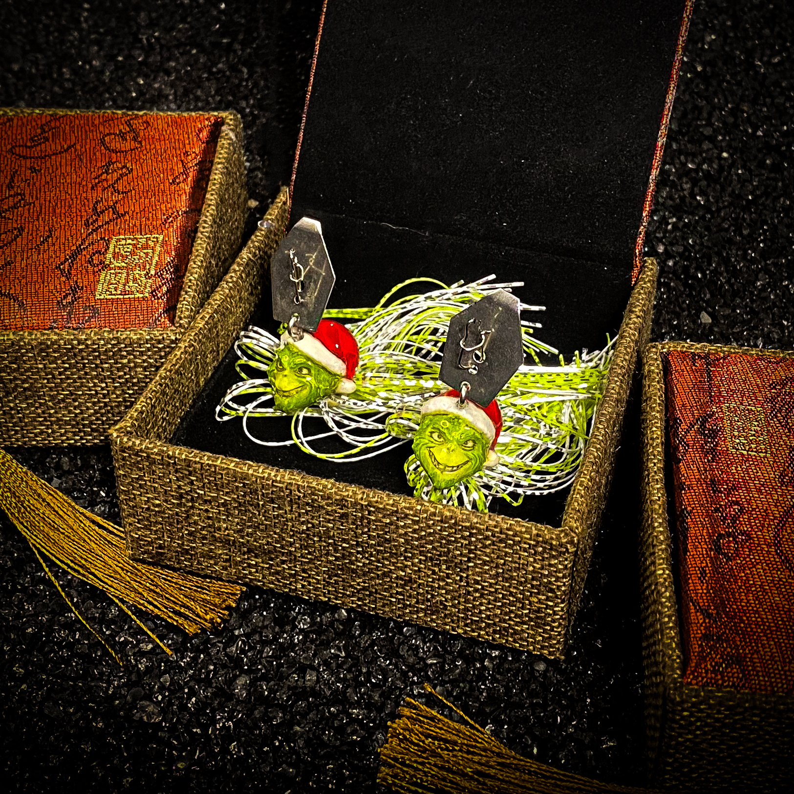 koi-lure christmas monkey rubber jig X2 