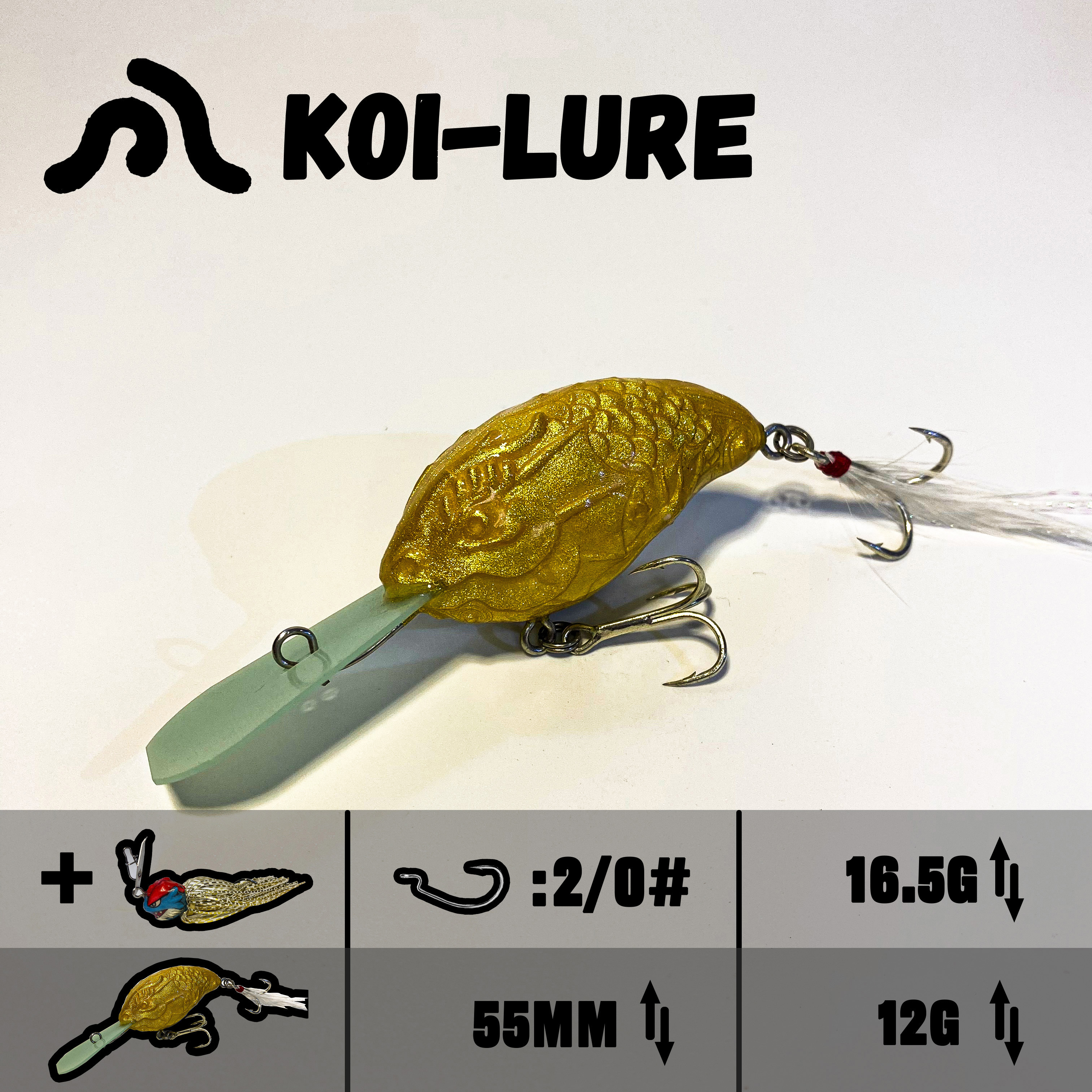 koi-lure (Koi Basilisk) Crankbait X1+ (Wyrm Lizard) JIG X1