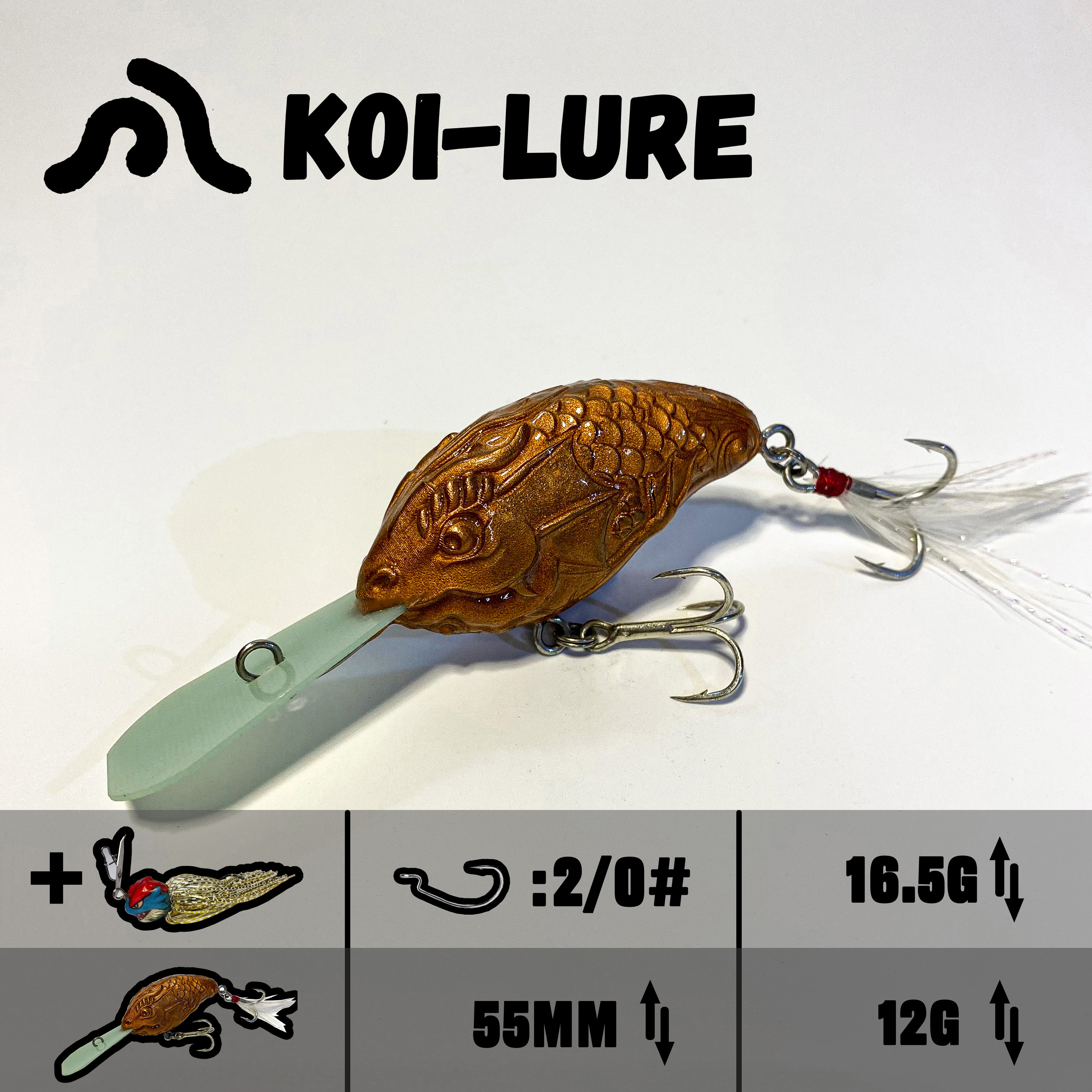 koi-lure (Koi Basilisk) Crankbait X1+ (Wyrm Lizard) JIG X1