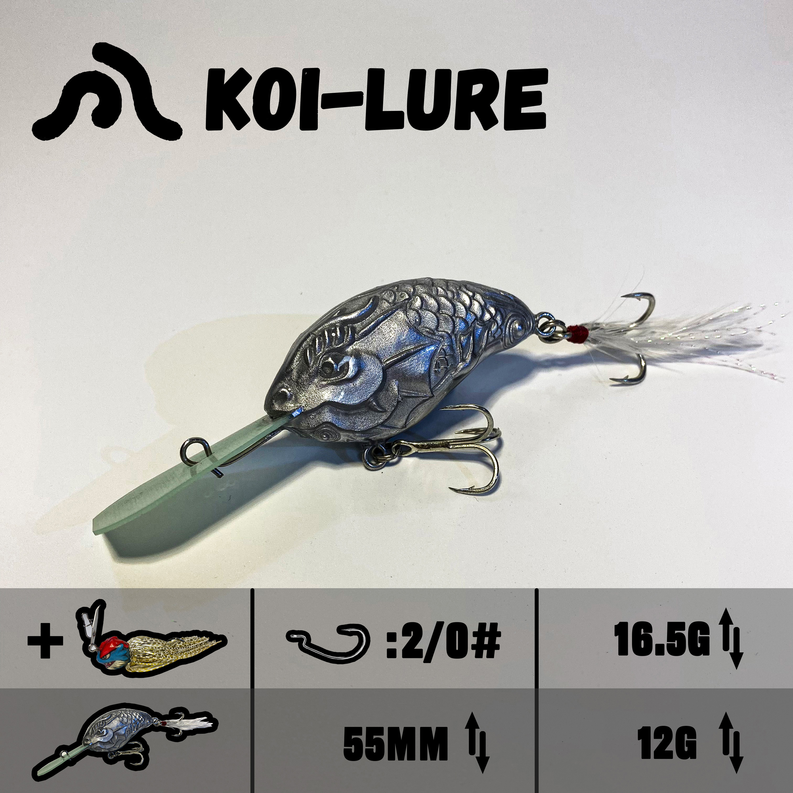 koi-lure (Koi Basilisk) Crankbait X1+ (Wyrm Lizard) JIG X1